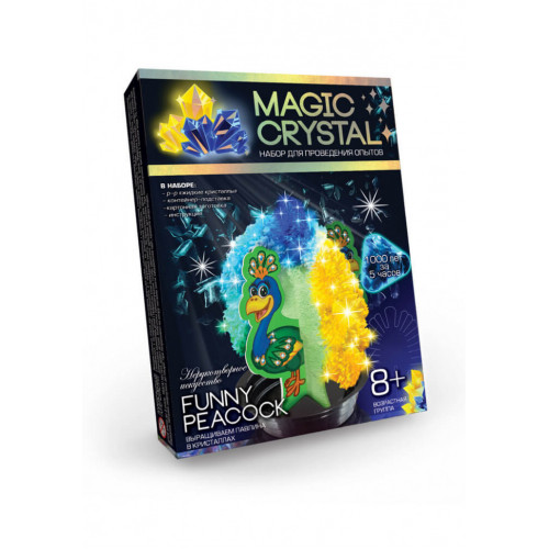Детский набор для проведения опытов 'MAGIC CRYSTAL' OMC-01 безопасный Забавныйпавлин