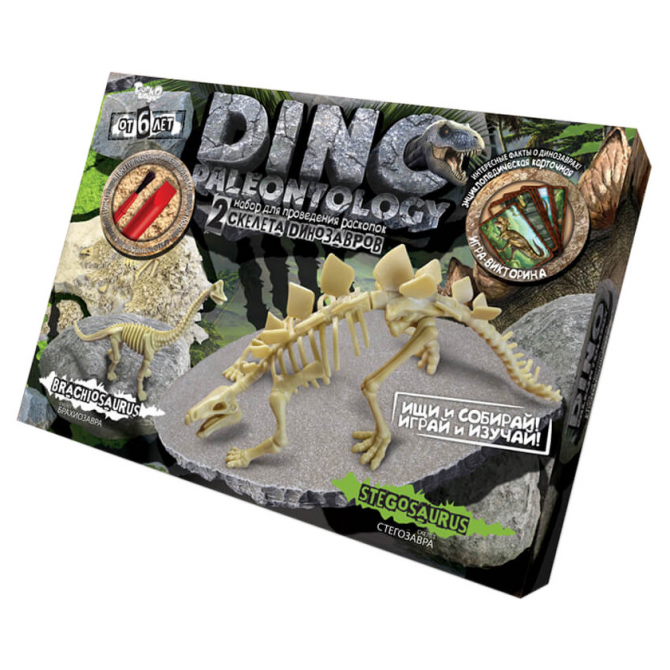 Ігровий набір для проведення розкопок DINO PALEONTOLOGY 6377 в коробці  (Стегозавр)