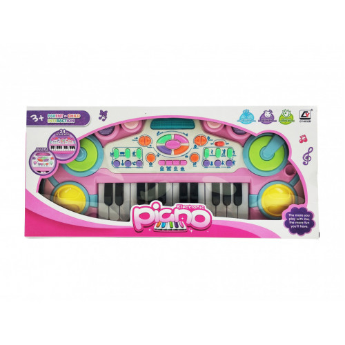 Детский синтезатор CY-6032B(Pink), 24 клавиши