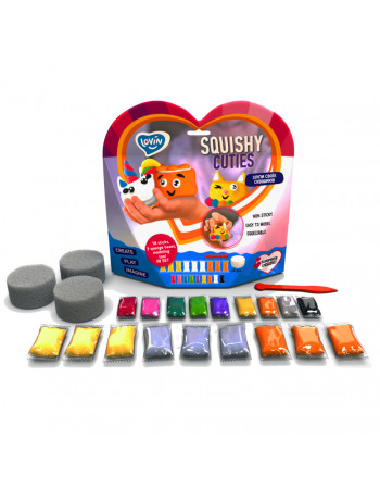Набор для лепки с воздушным пластилином Squishy Cuties ТМ Lovin 70131