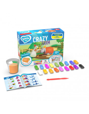 Набор теста для лепки 'Crazy Farm' TM Lovin 41189