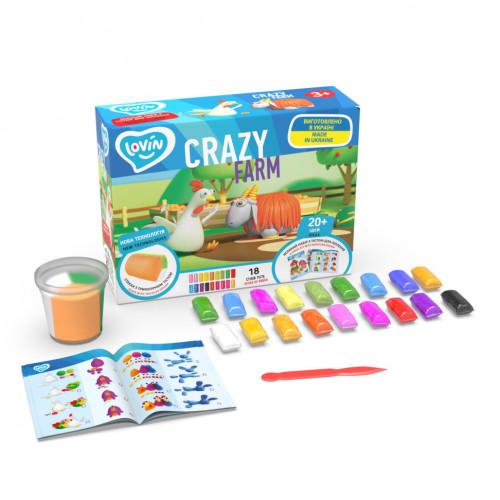 Набор теста для лепки 'Crazy Farm' TM Lovin 41189