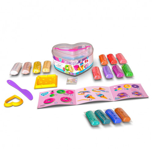 Набор для лепки с тестом Sweet heart 41207, 16 цветов