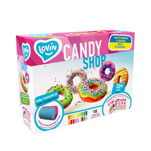 Набор теста для лепки 'Candy Shop' TM Lovin 41192