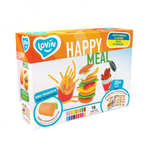 Набор теста для лепки 'Happy Meal' TM Lovin 41190
