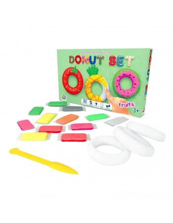 Набор для креативной лепки TM Moon Light Clay Donut Set FRUITS легкий прыгающий пластилин 70087