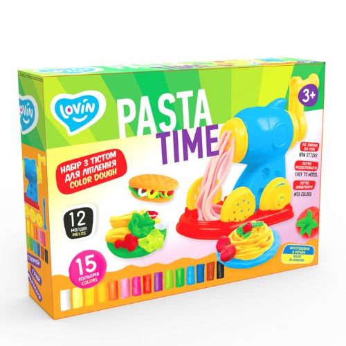 Набор для креативного творчества с тестом 'Pasta Time' TM Lovin 41195, 15 цветов