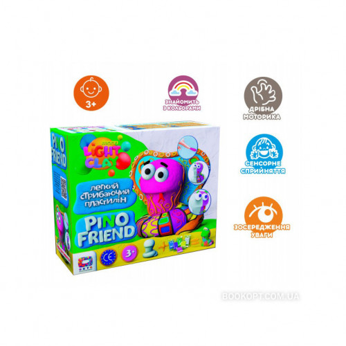 Набор легкого прыгающего пластилина 'Pino Friend' Moon light clay 70057