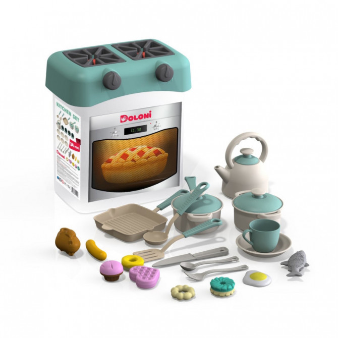 Ігровий набір Кухня-Бокс DOLONI-TOYS 01480/1/2  (Бірюзовий)
