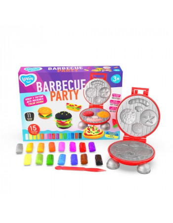 Набір для креативної творчості з тістом 'Barbecue Party' TM Lovin 41194, 15 кольорів