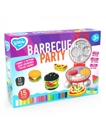 Набір для креативної творчості з тістом 'Barbecue Party' TM Lovin 41194, 15 кольорів
