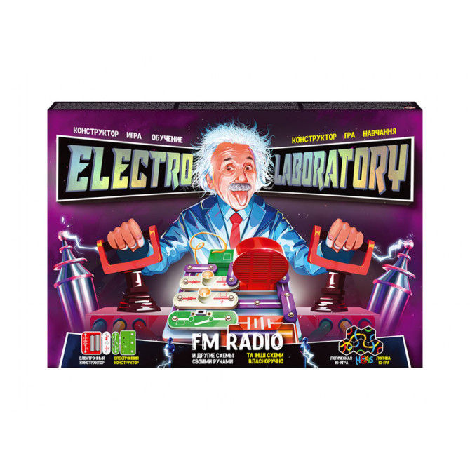 Електронний конструктор 'Electro Laboratory. Radio+Piano' Danko Toys ELab-01-03  (FMRadio)