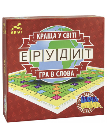 Настільна гра Ерудит. Гра в слова Arial 910107 укр. мовою