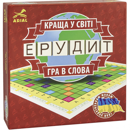 Настільна гра Ерудит. Гра в слова Arial 910107 укр. мовою