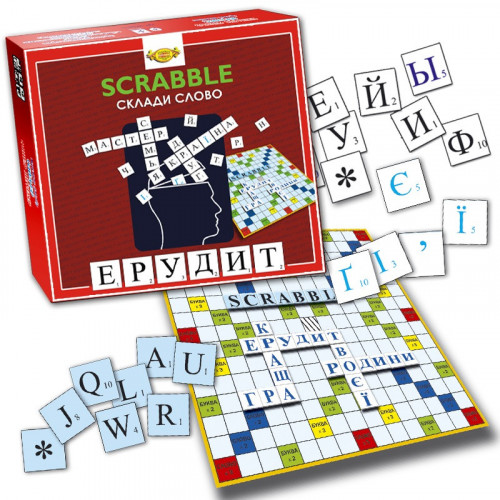 Настольная игра 'Сложи слово. Эрудит. SCRABBLE' Мастер MKB0147