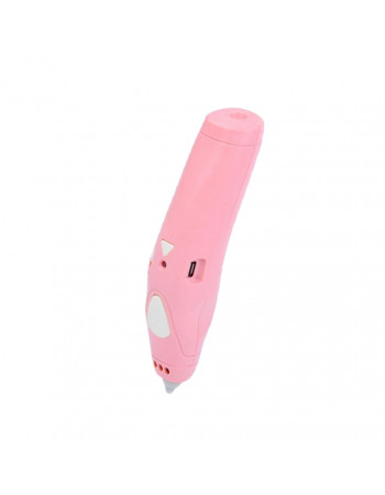 3D ручка K9920, 15,5см, тип філомента-PCL, на акумуляторі, USB-шнур (Рожевий)