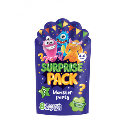 Набір сюрпризів Surprise pack 'Monster party' Vladi Toys VT8080-03 Укр