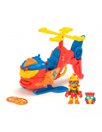 Игровой набор Пиццакоптер-S SuperThings PSTSP118IN120 вертолет, казум-кид, фигурка
