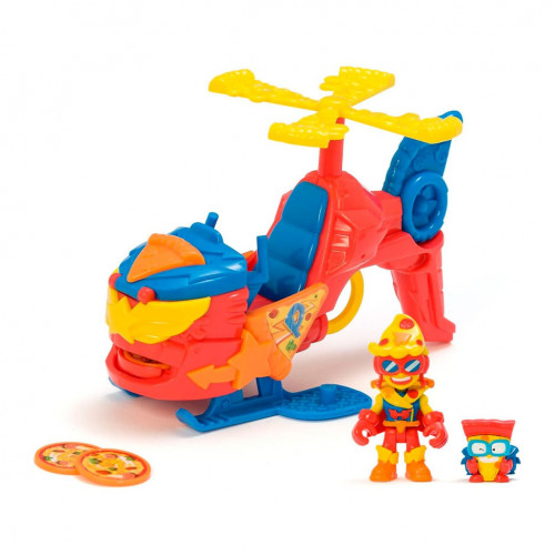 Игровой набор Пиццакоптер-S SuperThings PSTSP118IN120 вертолет, казум-кид, фигурка