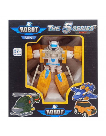 Игровой трансформер транспорт TOBOT W339, 12 видов Желтый