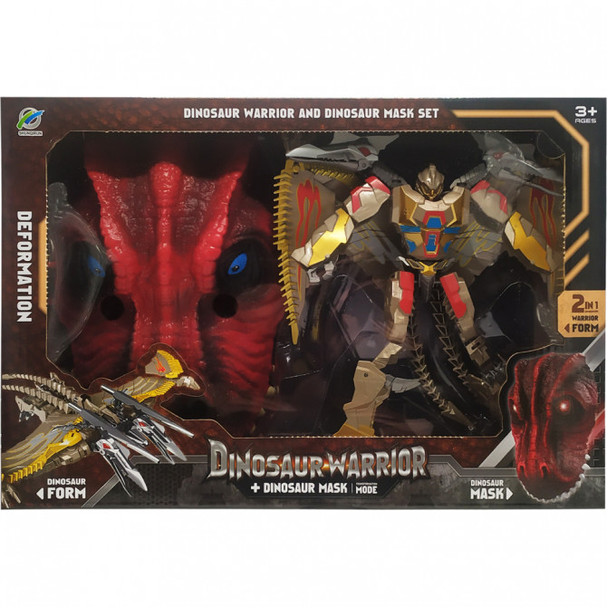 Дитячий Трансформер з Маскою Динозавра 'Dinosaur Warrior' 39-53 (Коричневий)
