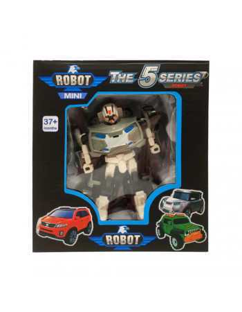 Игровой трансформер транспорт TOBOT W339, 12 видов Серо-Белый