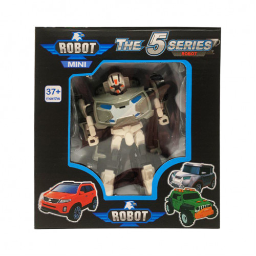 Игровой трансформер транспорт TOBOT W339, 12 видов Серо-Белый