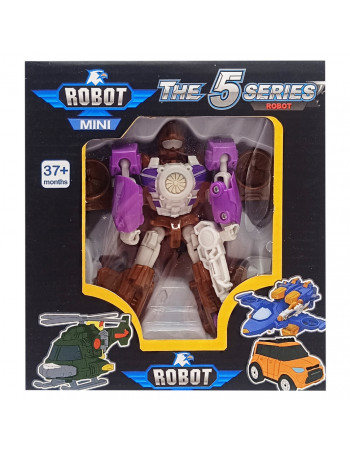 Игровой трансформер транспорт TOBOT W339, 12 видов Фиолетовий