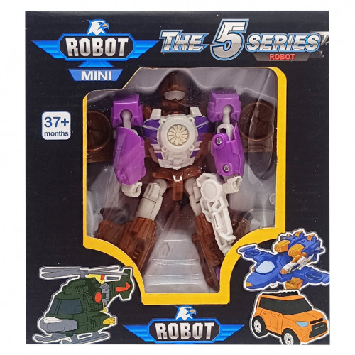 Игровой трансформер транспорт TOBOT W339, 12 видов Фиолетовий