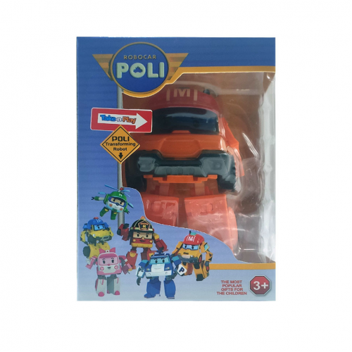 Игрушечный трансформер Робокар Поли 83168 робот+машинка Оранжевый