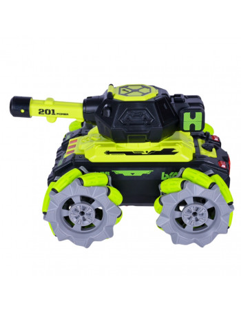 Танк на радиоуправлении KT907A(Light-Green) стреляет гелем, звук, свет