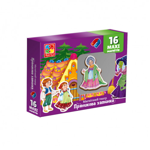 Настольная игра магнитный театр 'Пряничный домик' Vladi Toys VT3206-54 Укр