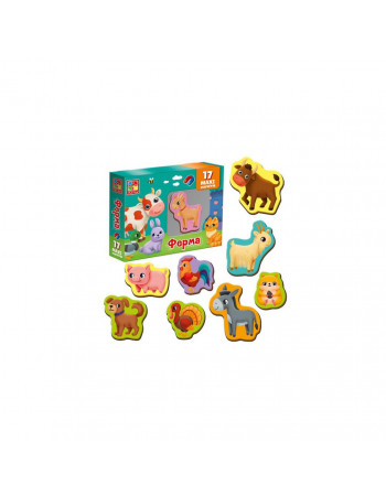 Набор магнитов MAXI 'Ферма' Vladi Toys VT3106-24, 17 шт