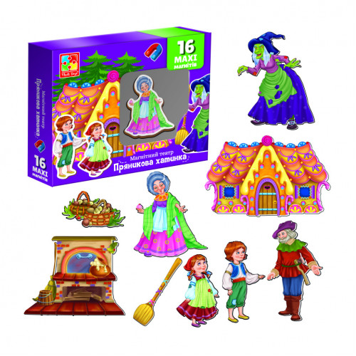 Настольная игра магнитный театр 'Пряничный домик' Vladi Toys VT3206-54 Укр