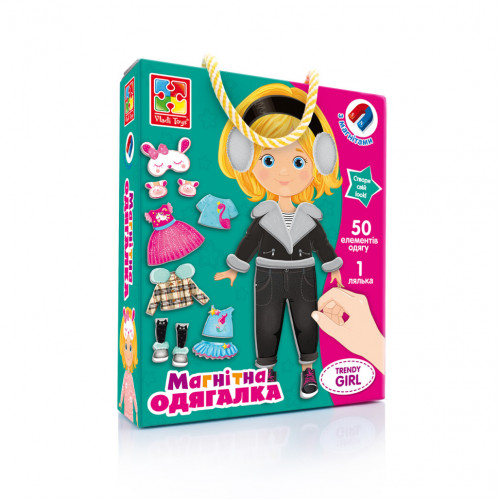 Настольная игра Магнитная одевашка 'Trendy girl' Vladi Toys VT3702-23 укр