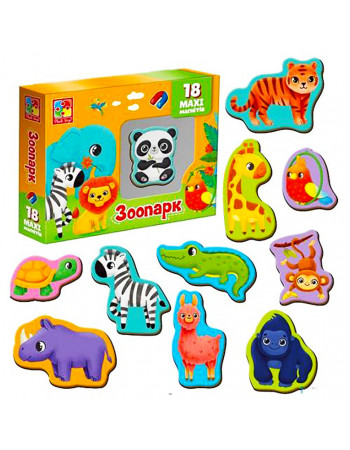 Набор магнитов MAXI 'Зоо' Vladi Toys VT3106-25, 18 шт