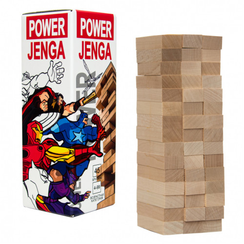 Настольная игра 'Power Jenga' Strateg PL 32104