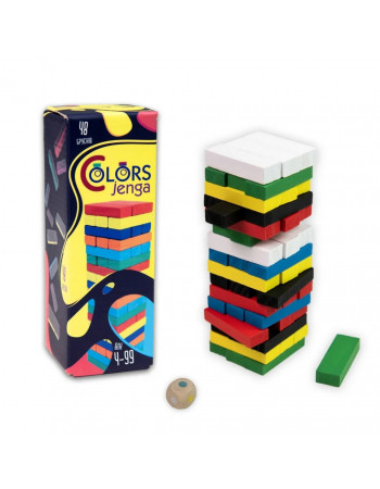 Настольная игра 'Colors Jenga' 30717, 48 брусков, на украинском языке
