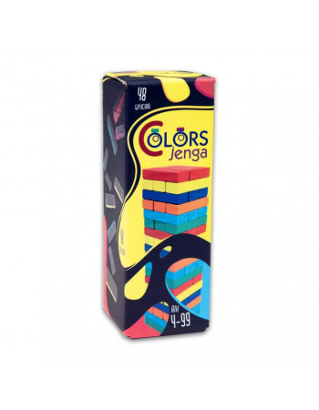 Настольная игра 'Colors Jenga' 30717, 48 брусков, на украинском языке