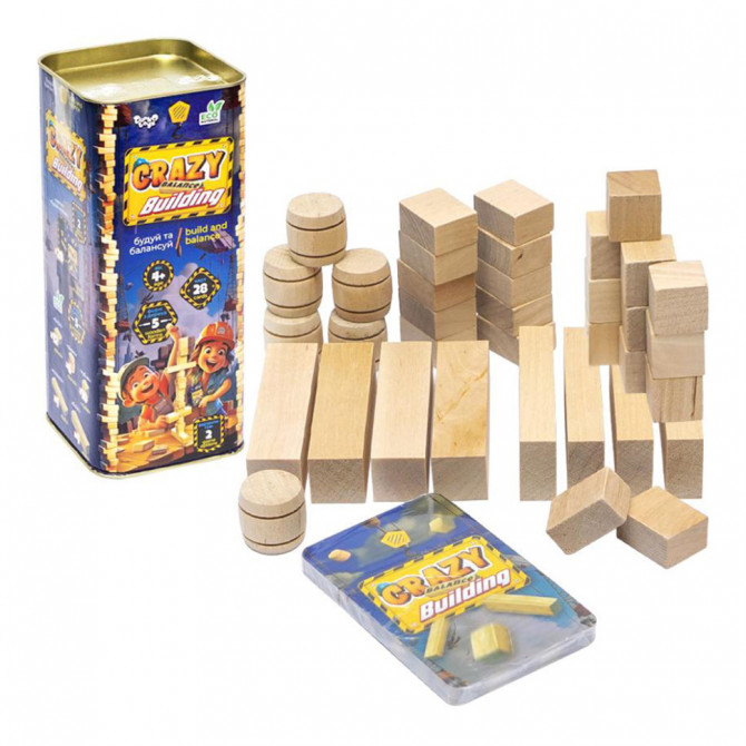 Розвиваюча настільна гра 'Crazy Balance Building' CBB-01, 28 карт завдань