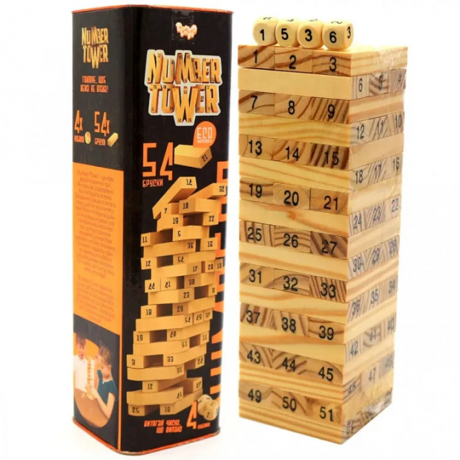 Настільна гра, що розвиває 'NUMBER TOWER' укр. NT-01U