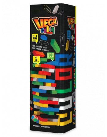 Дитяча настільна гра Дженга 'VEGA COLOR' GVC-01U різнобарвна