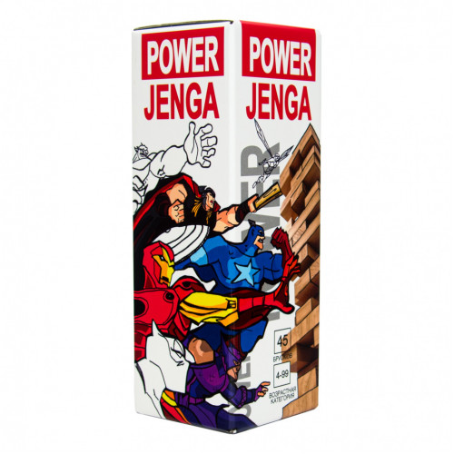 Настольная игра 'Power Jenga' Strateg PL 32104