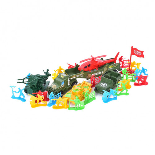 Игровой набор Солдатики Bambi 8899-39-40 с транспортом Вид 1
