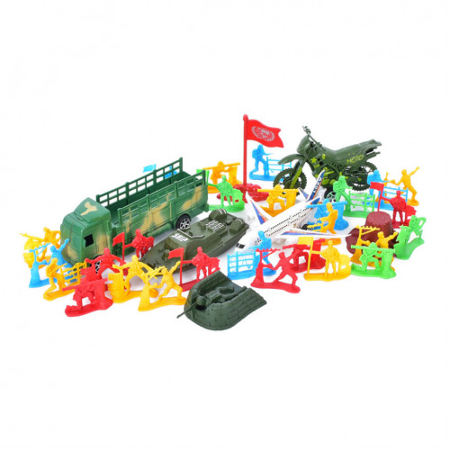 Игровой набор Солдатики Bambi 8899-39-40 с транспортом Вид 2