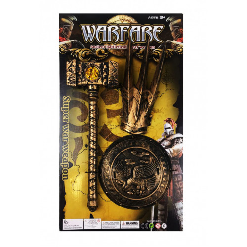 Детский игровой набор рыцаря 818A-20/21/22 доспехи на руку Молот