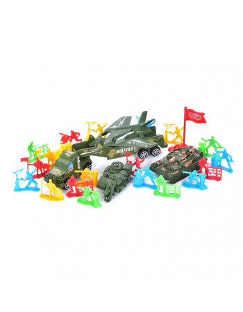 Игровой набор Солдатики Bambi 8899-49-50 с транспортом Вид 1
