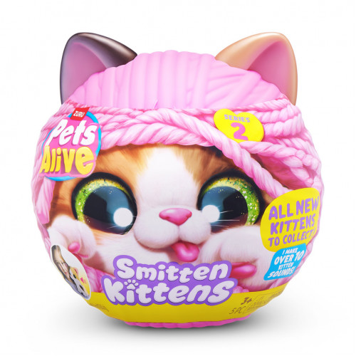 Интерактивный игровой набор-сюрприз Игривые котята Pets  Robo Alive S2 9568, 10 разных звуков