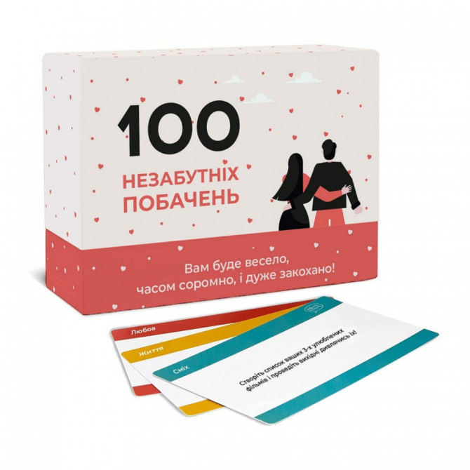 Гра настільна 100 незабутніх побачень MemoGames 0008MG для пар