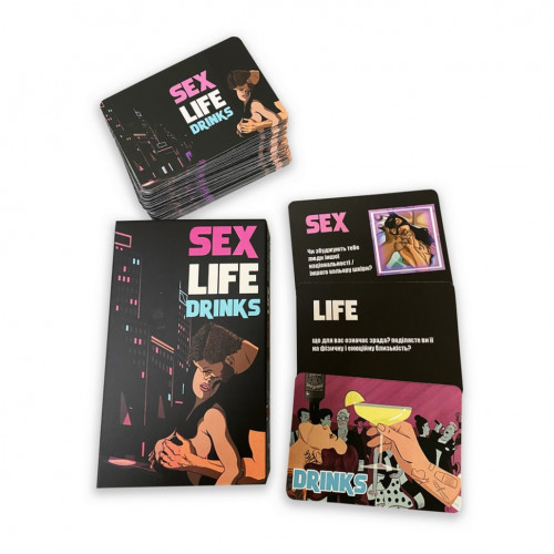 Карточная игра 'Sex Life Drinks' PLR-0017, 64 карточки